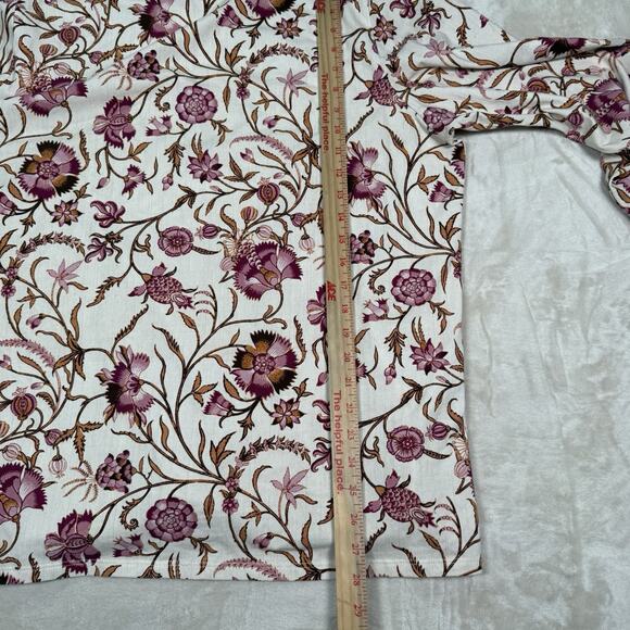 Spartina 449 Floral Stefanie Turtleneck Harbor River Shirt Top Plus Size XXL - Picture 8 of 8